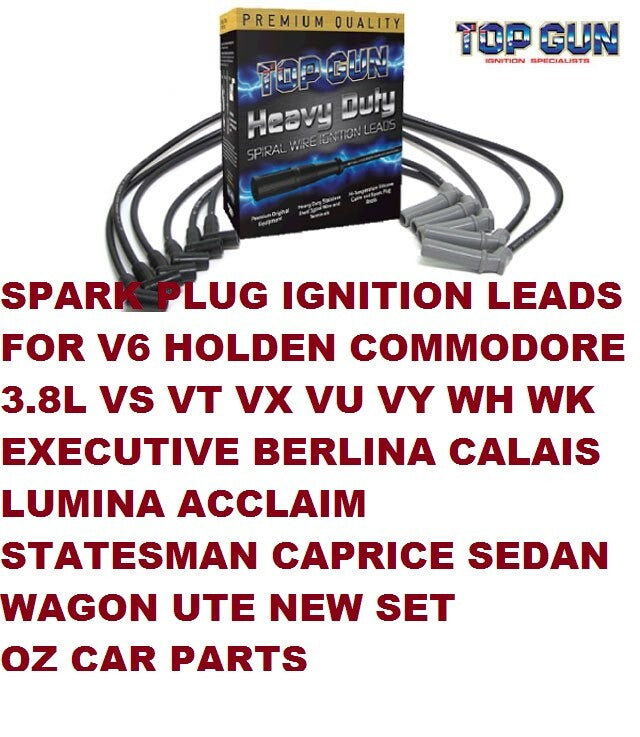 SPARK PLUG IGNITION LEAD SET FOR Toyota Lexcen 3.8 VR VS V6
