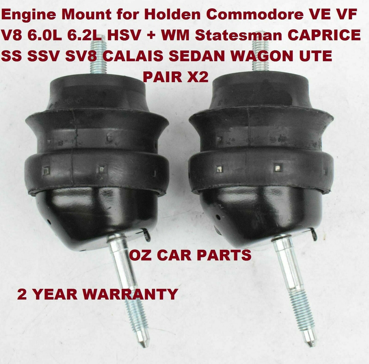 ENGINE MOUNTS FOR HOLDEN COMMODORE VE V8 SEDAN WAGON UTE NEW PAIR