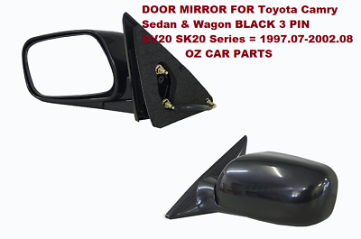 Passenger Side Door Mirror 3 Pin for Toyota Camry SK20 97-02