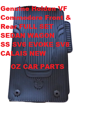 Heavy Duty Black Rubber Floor Mat Full Set Genuine for Holden Commodore VF Sedan Wagon