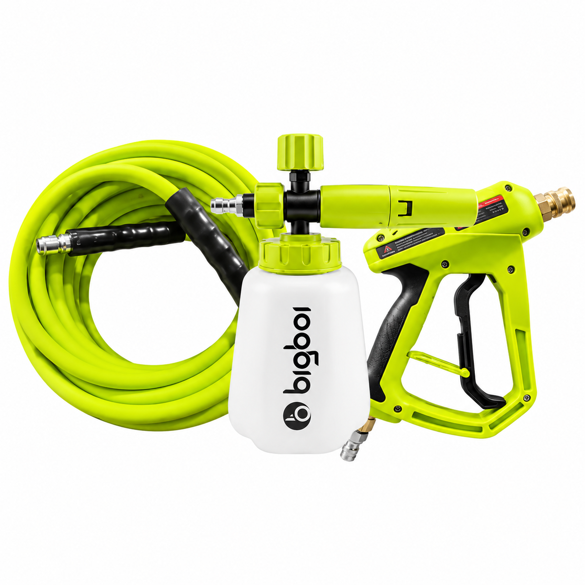 BigBoi WASHR GO Detailing Pressure Washer With Short Trigger Gun + Foam Cannon + Hose