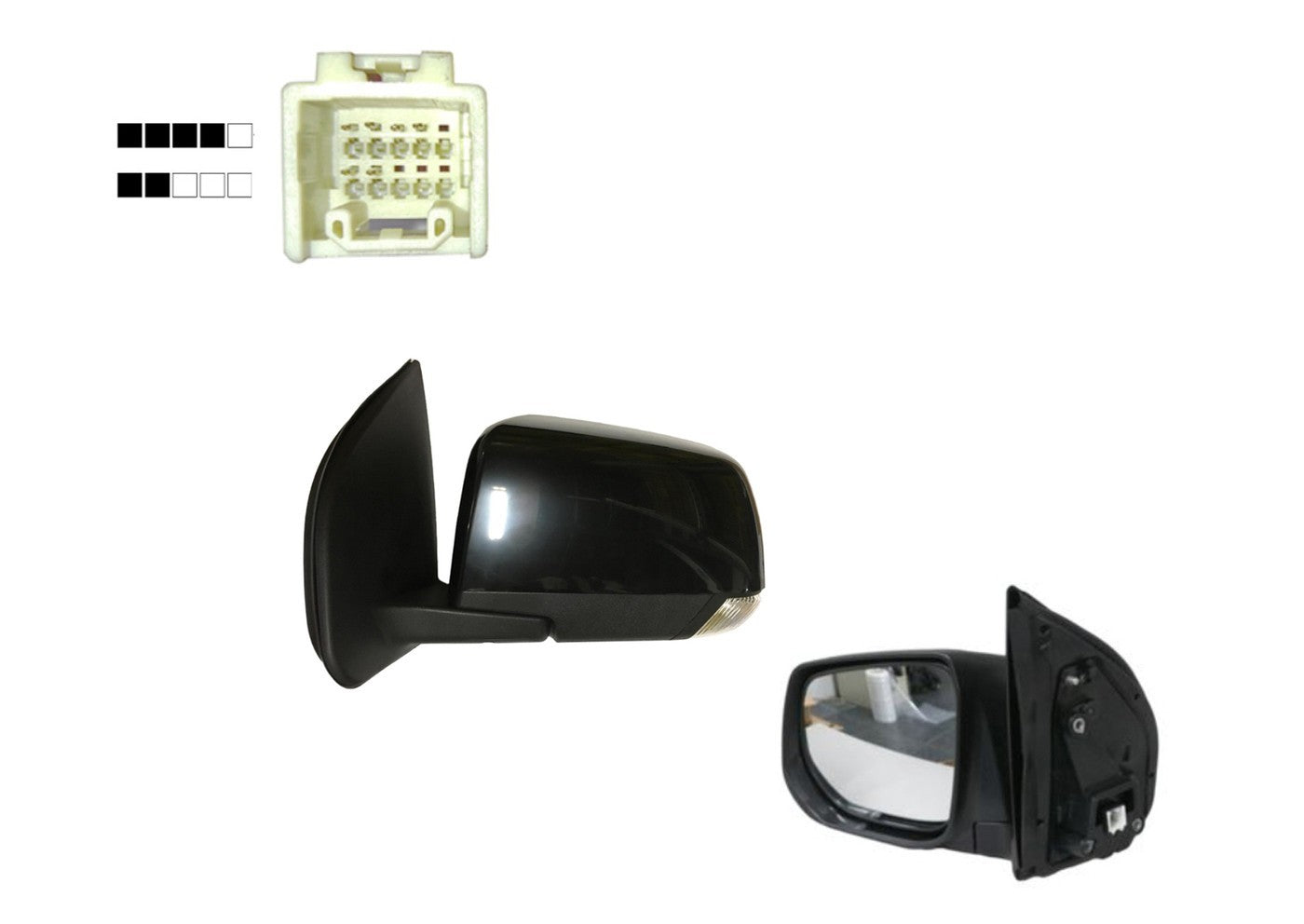 NEW LEFT SIDE DOOR MIRROR FOR HOLDEN COLORADO & /7/ TRAILBLAZER 6-PIN SERIES-1