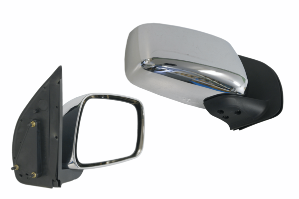 NEW RIGHT SIDE DOOR MIRROR FOR NISSAN NAVARA D40 12/2005-04/2015 CHROME-MANUAL