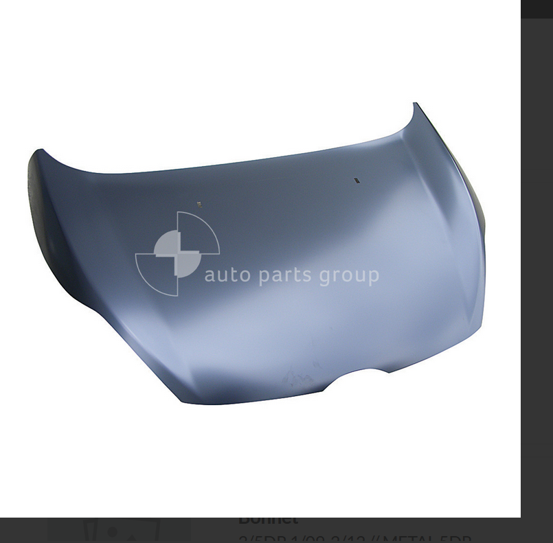 NEW BONNET FOR FORD FIESTA 3/5-DOOR 1/2009-2/2012 5-DOOR 9/2012-7/2013