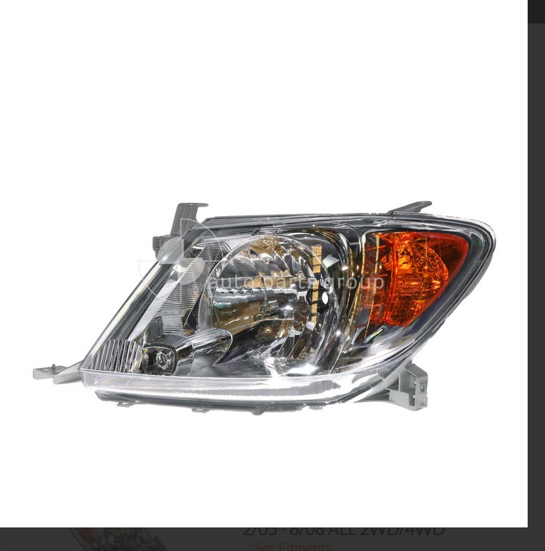 NEW LEFT HEADLIGHT LAMP FOR TOYOTA HILUX SR 2/2005-8/2008 2WD-4WD