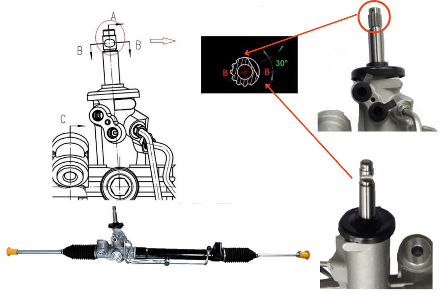 NEW POWER STEERING RACK FOR FORD FALCON FG SERIES 1 02/2008-10/2011 TYPE-1