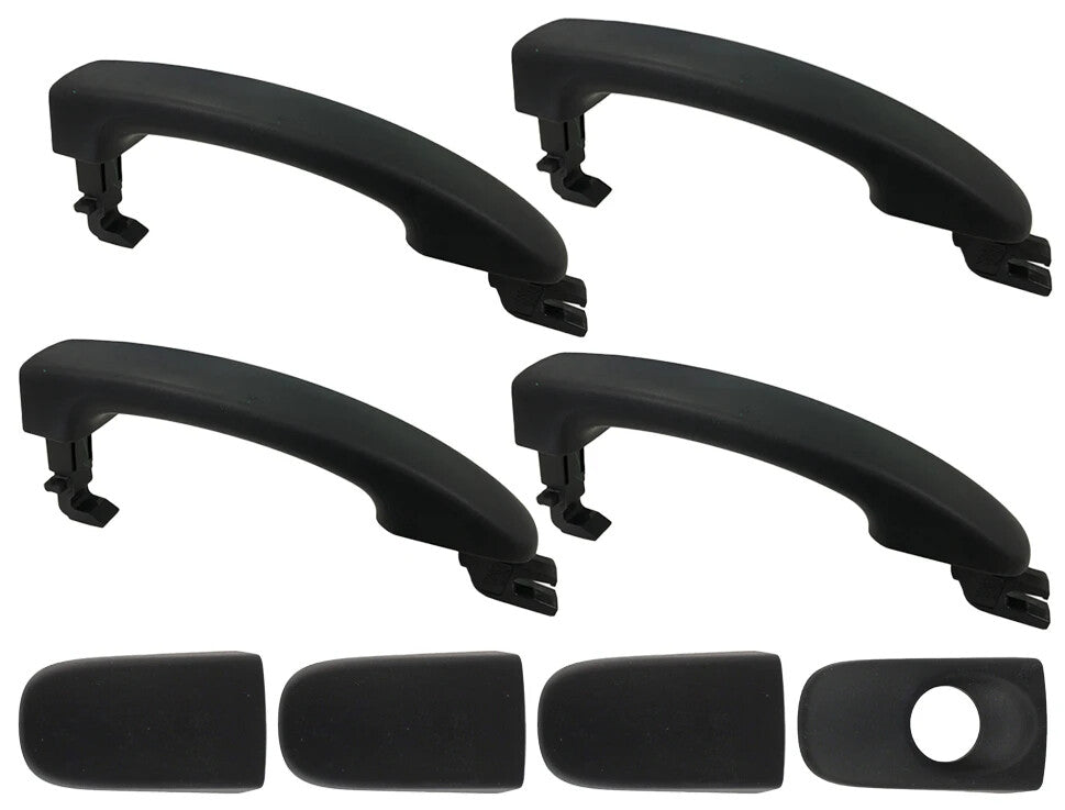 GENUINE BLACK OUTER DOOR HANDLE SET FOR FORD RANGER PX 1-2 MK1-MK2 2011-2018