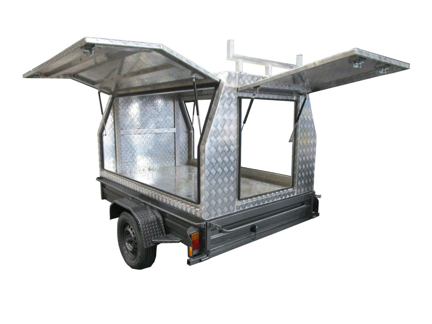 Trailer WITH Aluminum BOX CANOPY AUSTRALIAN MADE WITH REGO NEW