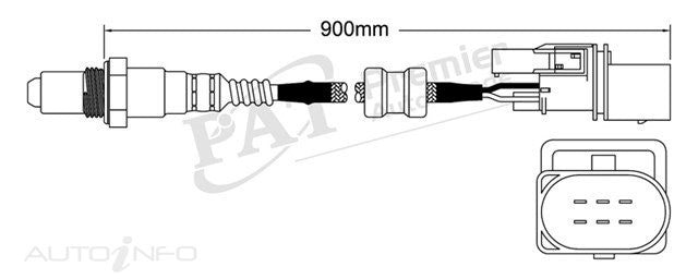 NEW Exhaust O2 Oxygen Sensor FOR AUDI A4-Q7-A6-A8-TT *5-WIRE*