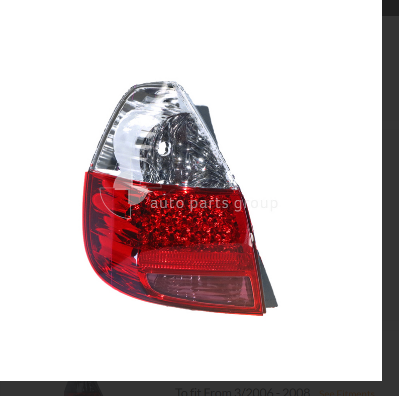 GENUINE LEFT TAIL LIGHT FOR HONDA JAZZ GD 3/2006 - 8/2008 HATCH