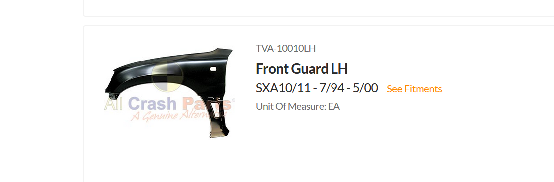 NEW PASSENGER LEFT FRONT GUARD FENDER FOR TOYOTA RAV4 7/1994-5/2000 SXA10-11