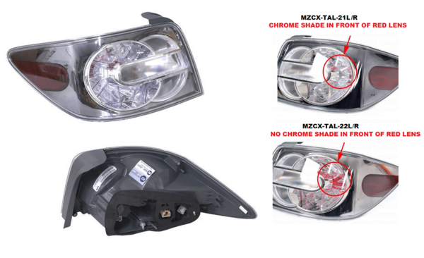 NEW LEFT SIDE TAIL LIGHT FOR MAZDA CX-7 ER SERIES 1 11/2006 ~ 09/2009 TAILLIGHT