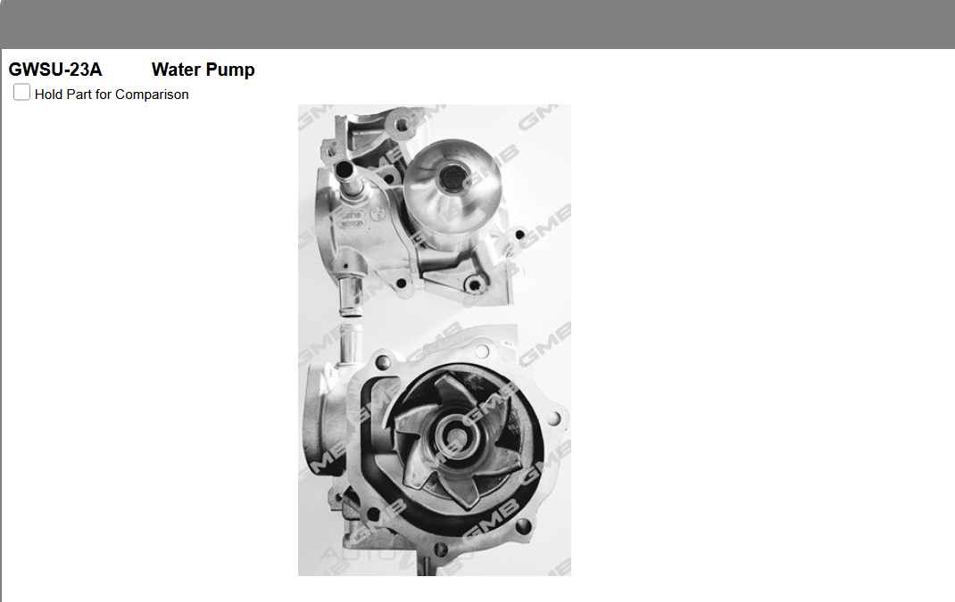 GENUINE GMB WATER PUMP+GASKET+SILICONE FOR SUBARU LIBERTY 2.5L GT 2009-2014 BM