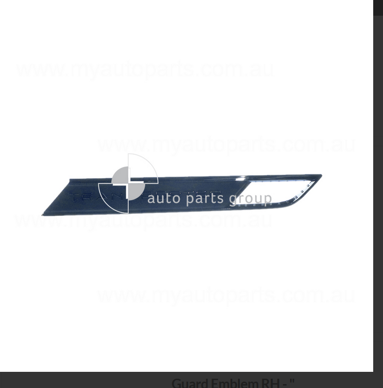 GENUINE LEFT GUARD EMBLEM MOULD FOR VW Volkswagen Transporter T6.1 6/2020-ON