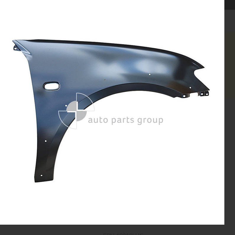 GENUINE RIGHT FRONT GUARD FOR MITSUBISHI CHALLENGER 9/2009-12/2015 W SOUND