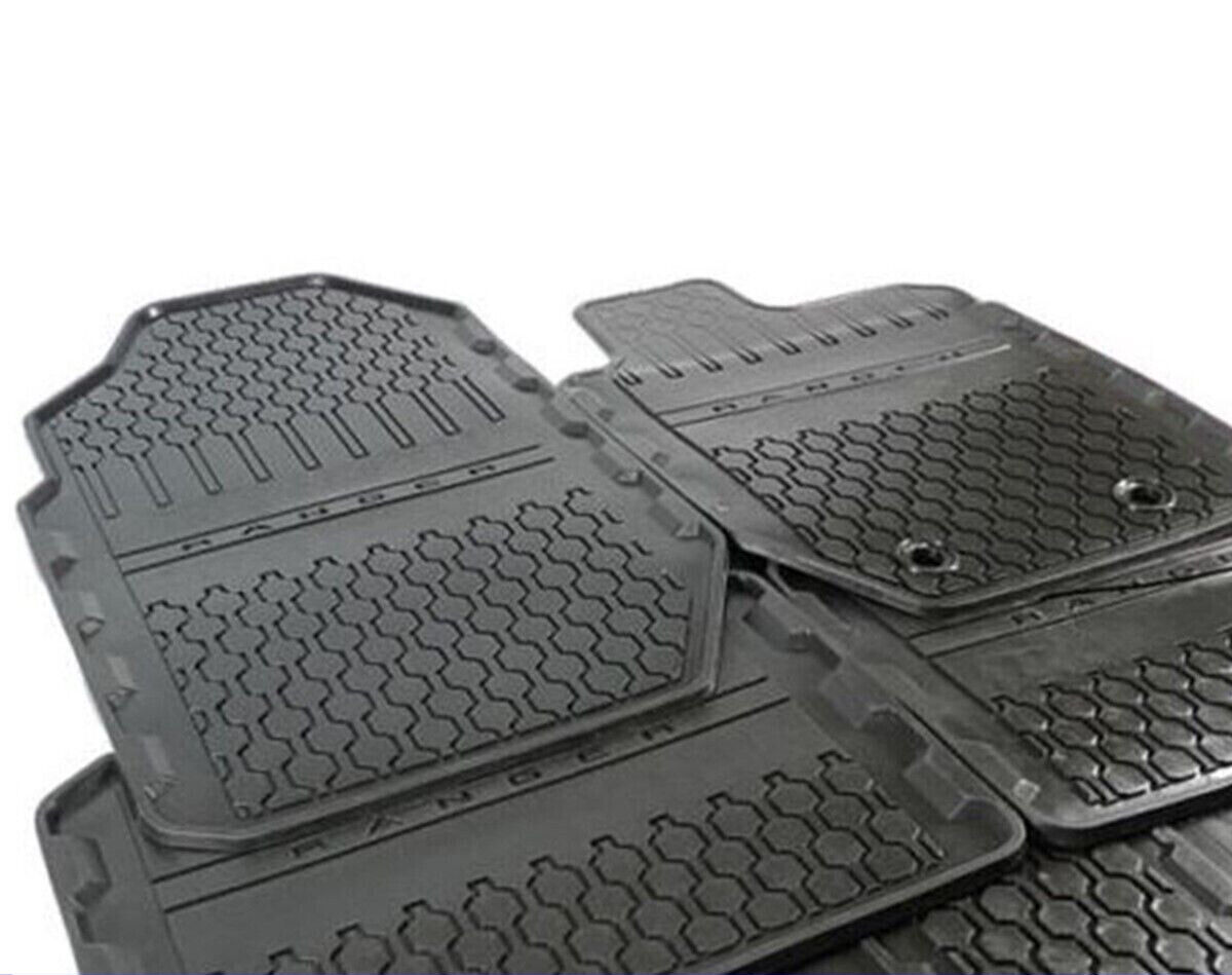 GENUINE FRONT REAR RUBBER FLOOR MAT SET FOR SUPER SINGLE CAB FORD RANGER PX