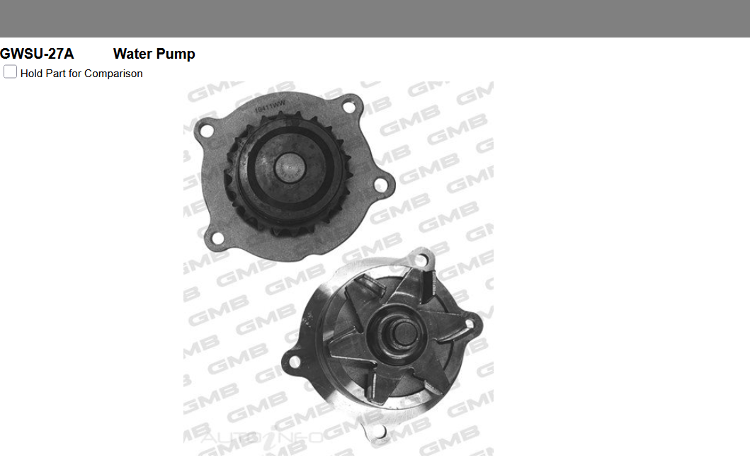 GENUINE GMB WATER PUMP+GASKET+SILICONE FOR Subaru Liberty 3.0L BL R AWD (BLE)