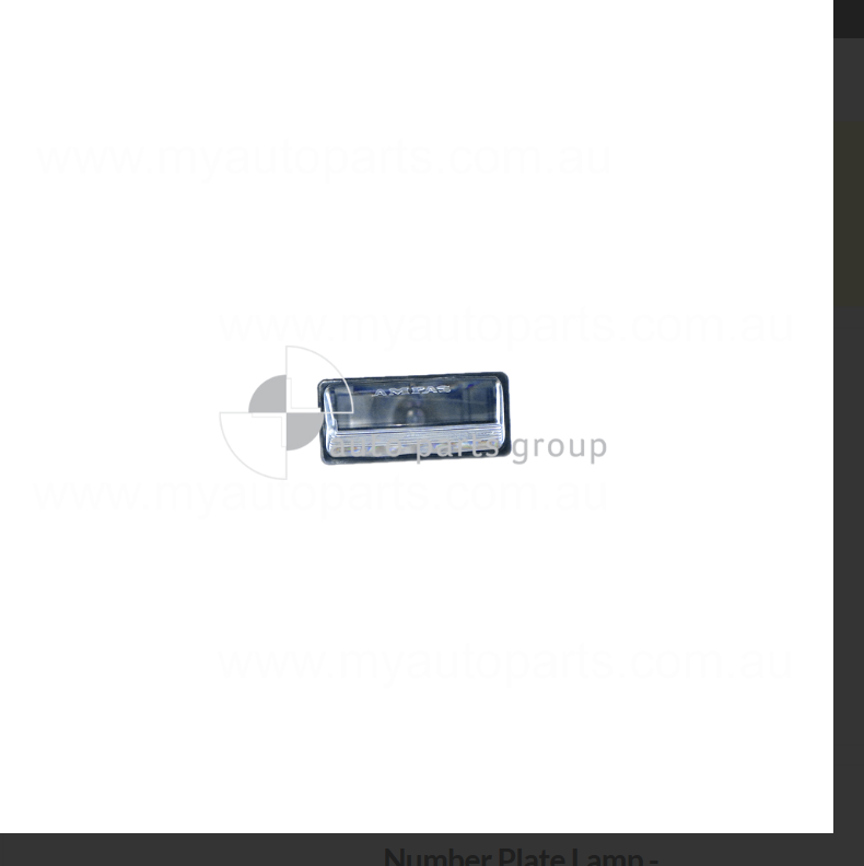 NEW GENUINE REAR NUMBER PLATE LIGHT FOR ISUZU MU-X 11/2013-6/2021