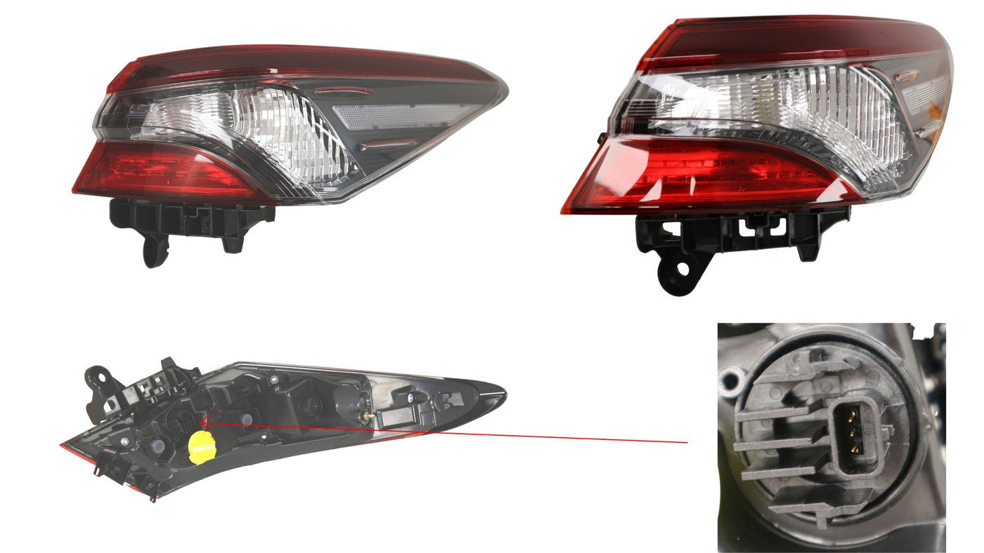 NEW RIGHT SIDE TAIL LIGHT FOR TOYOTA CAMRY ASV70/GSV70/AXVH71 (ASCENT SPORT)