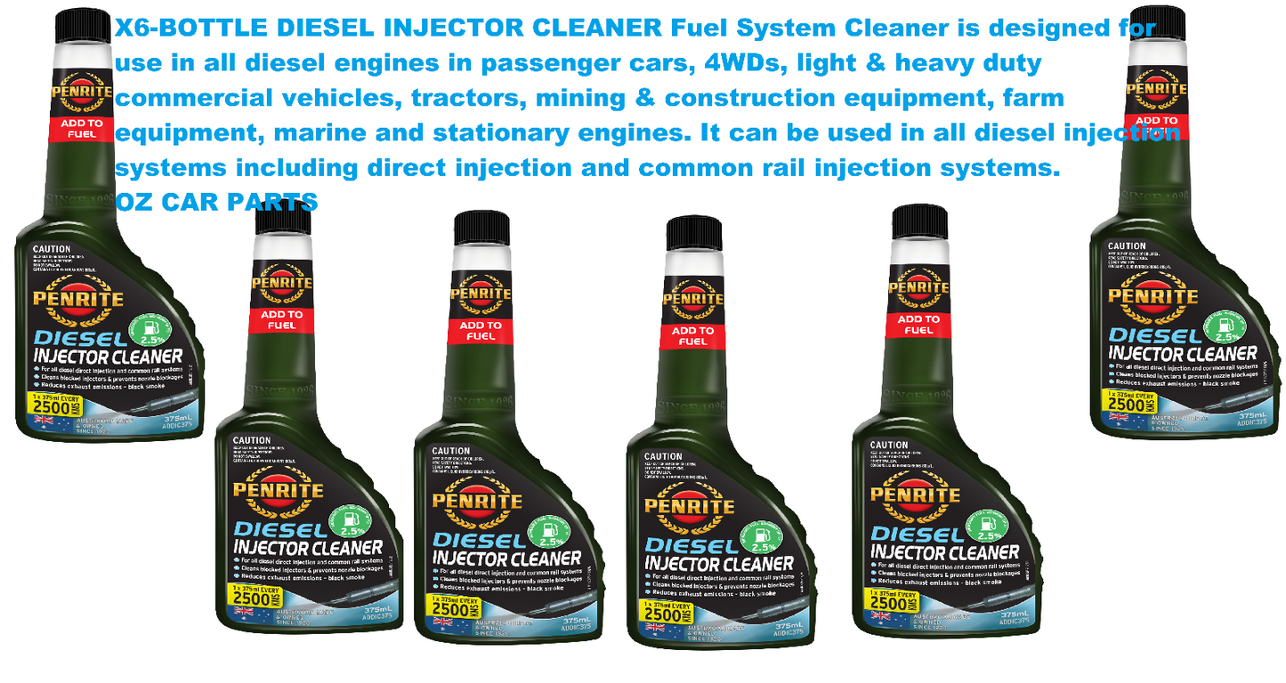 X6-BOTTLE DIESEL INJECTOR CLEANER *PENRITE* ADDIC375