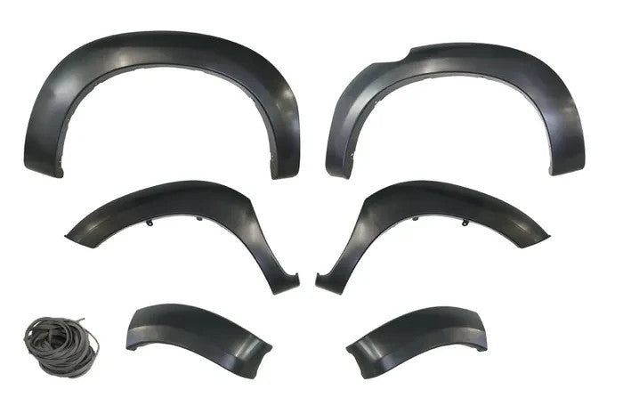 NEW BLACK GUARD FLARE SET FULL KIT FOR TOYOTA HILUX DUAL CAB 09/2011 ~ 06/2015