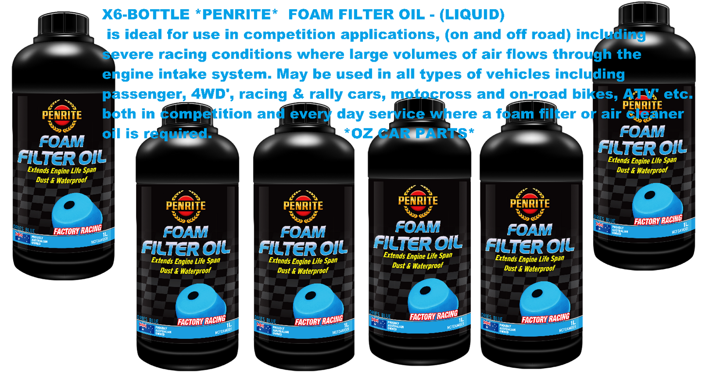 X6 PACK *PENRITE* MCFOAM001 FOAM FILTER OIL - (LIQUID)