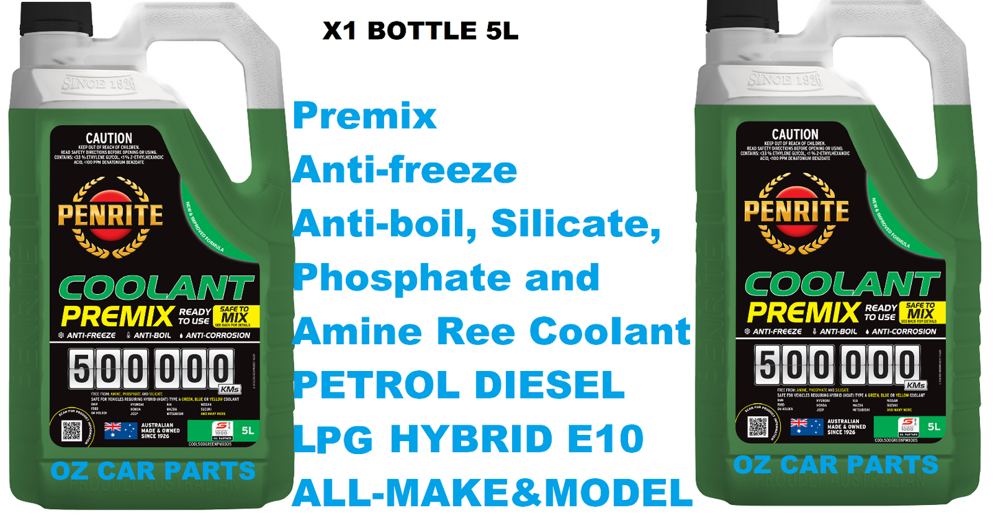 5L Engine Radiator Coolant Anti-Freeze FOR PETROL DIESEL LPG HYBRID E10 ALL CARS