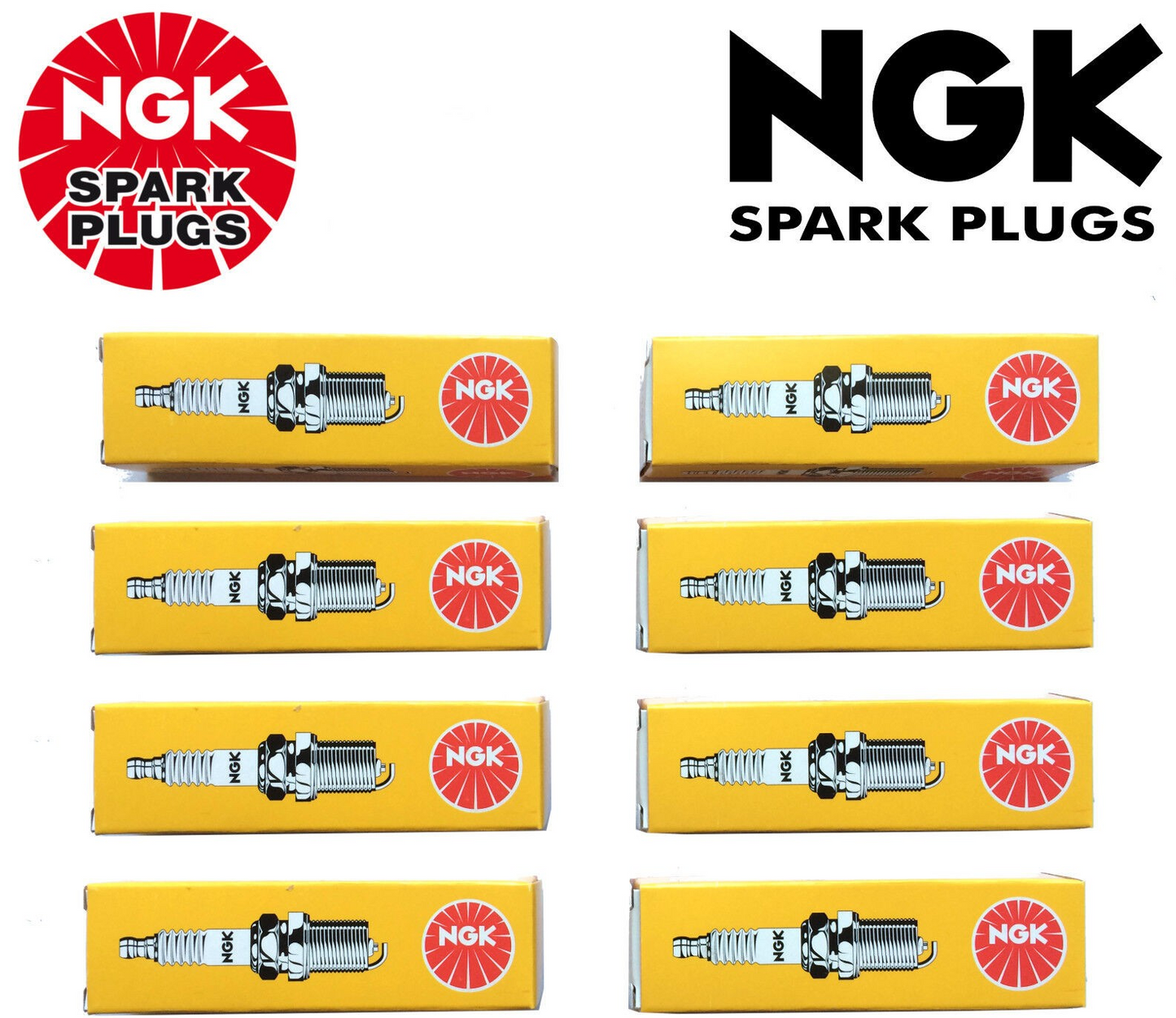 8x GENUINE NGK SPARK PLUG SET FOR CR7HSA