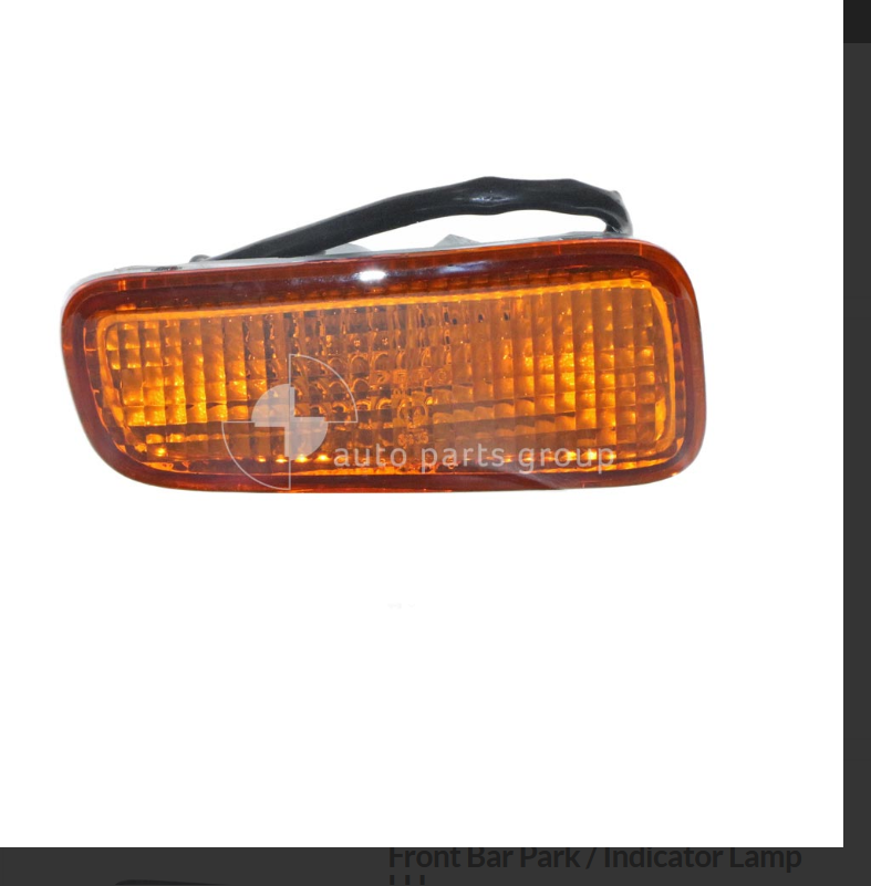 NEW FRONT BUMPER RIGHT SIDE PARK LIGHT FOR HOLDEN RODEO TF 6/98-6/01 AMBER