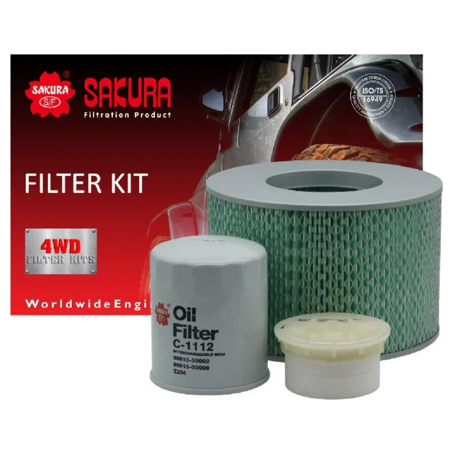 SERVICE FILTER KIT OIL AIR FUEL FOR TOYOTA EXPORT HZJ76 HZJ78 HZJ79 2007-ON