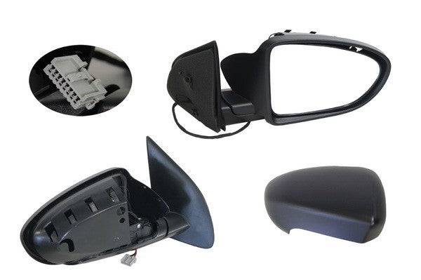 NEW DRIVER SIDE DOOR MIRROR FOR NISSAN DUALIS J10 5 PIN HEATED-11/2007-2014