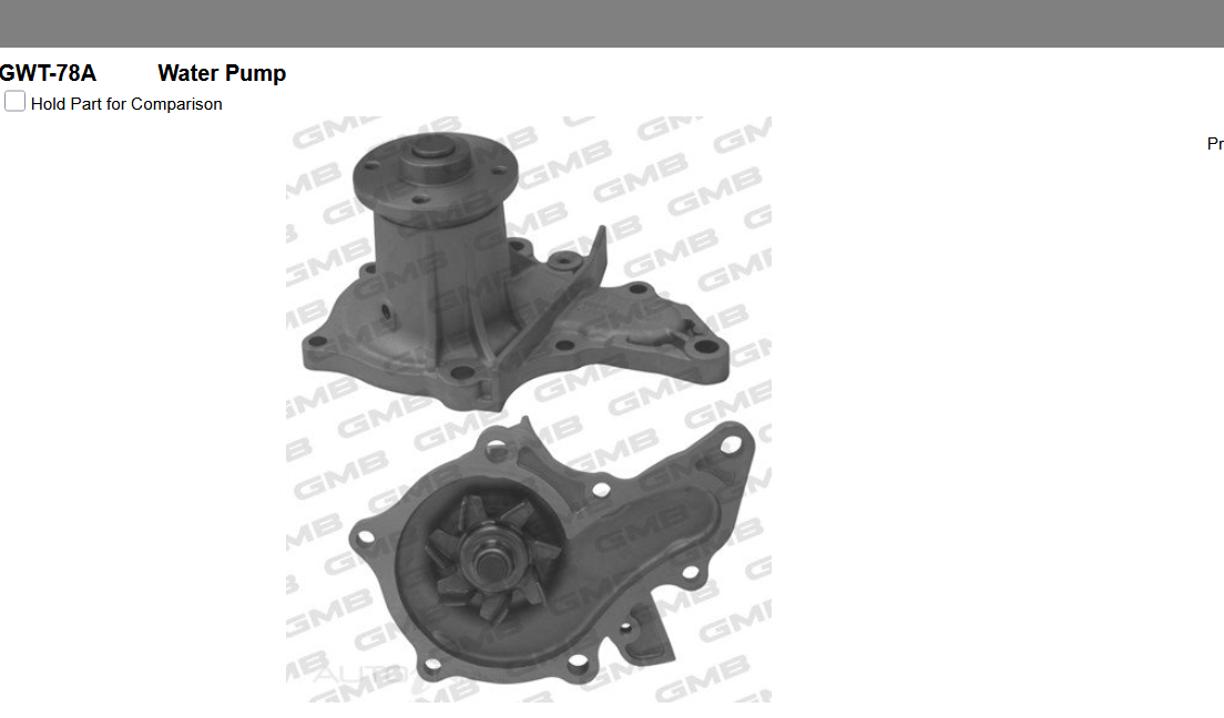GENUINE GMB WATER PUMP KIT GASKET+Silicone FOR Toyota Corolla 1.6L AE92