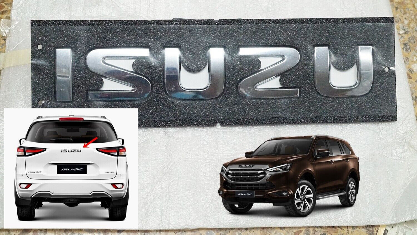 NEW GENUINE REAR EMBLEM BADGE FOR ISUZU Logo Badge MU-X Nov 2023 Onwards