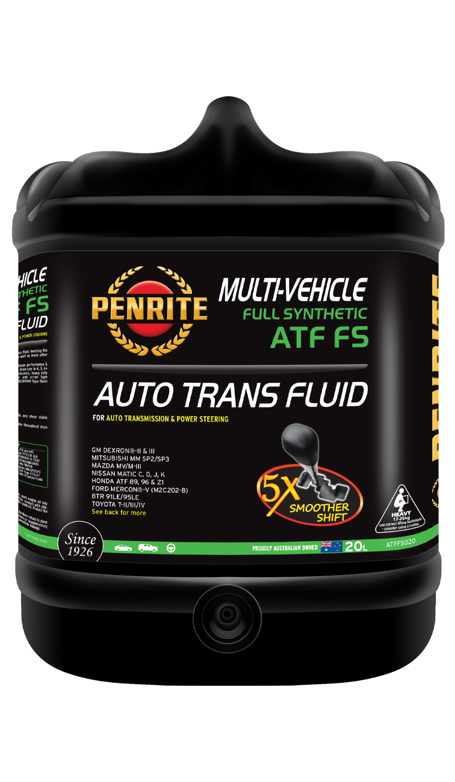 20-L-Automatic Transmission Oil PENRITE ATFFS020 ATF FS Full Synthetic Dark Red