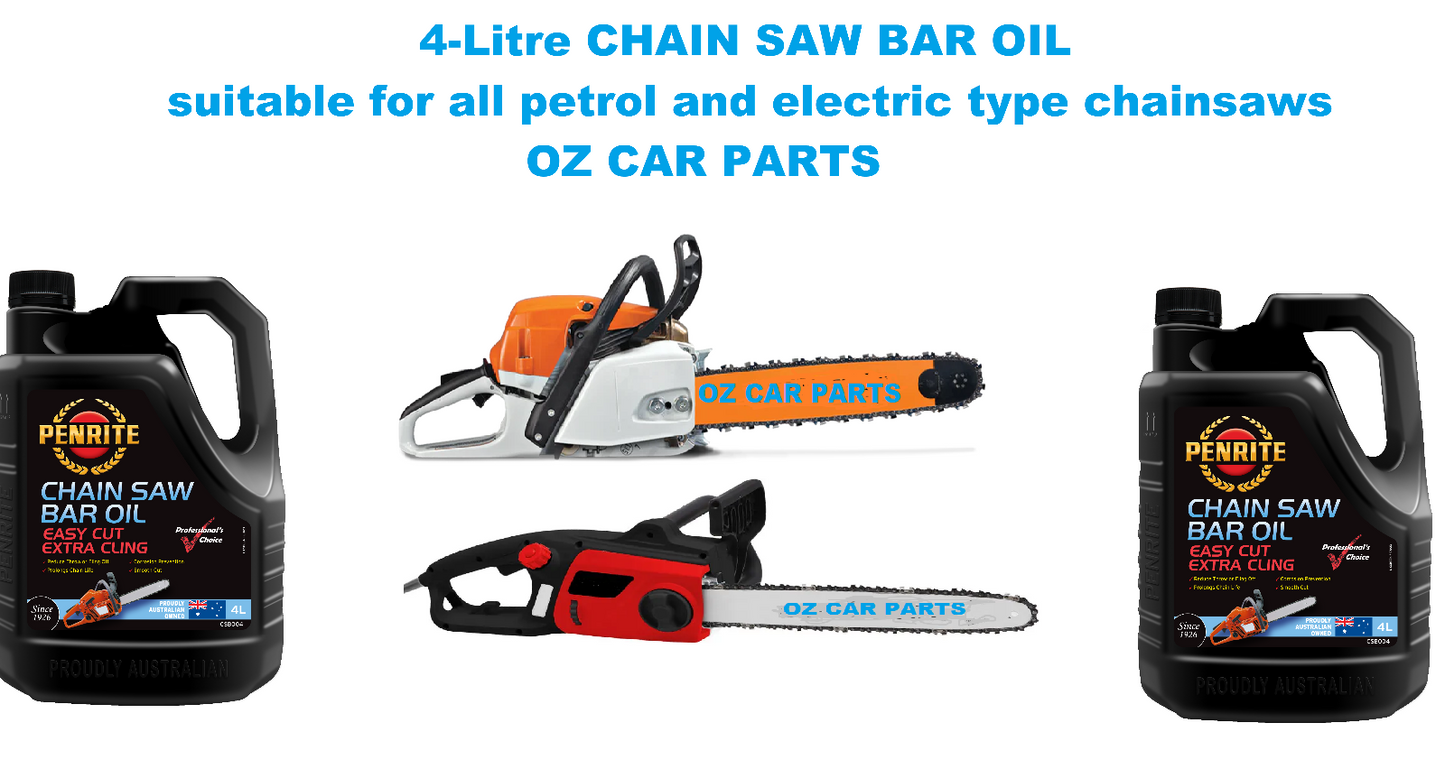 4-Litre CHAIN SAW BAR OIL many others CHAINSAW requiring bar & chain lubrication