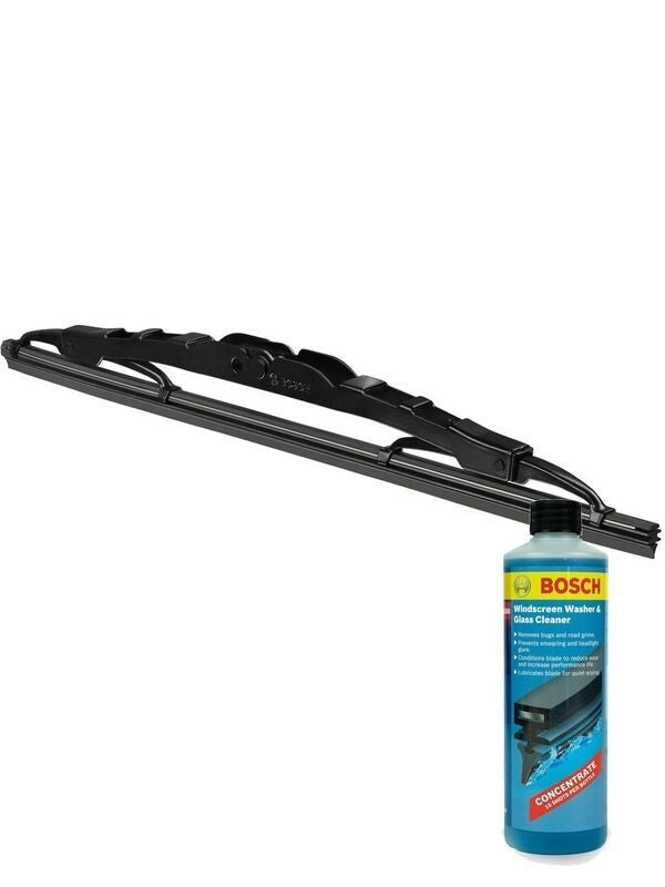 Bosch Eco Wiper Blade 300mm + Windshield Washer Fluid Fits Holden Scurry, E Seri