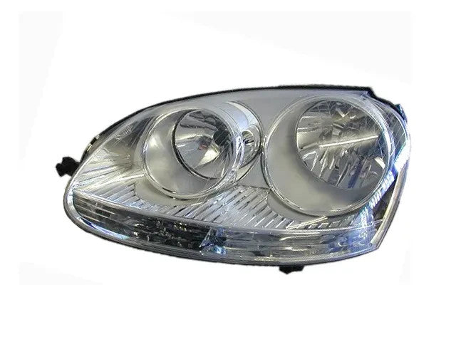 NEW LEFT HEADLIGHT FOR VOLKSWAGEN GOLF MK5 07/2004-09/2008 CHROME HEAD LIGHT