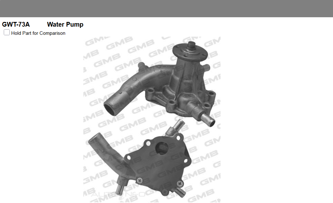 GENUINE GMB WATER PUMP KIT GASKET+Silicone FOR Toyota LandCruiser 4.0L FJ80 SUV