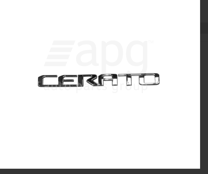 Genuine REAR BOOT LID BADGE EMBLEM FOR KIA CERATO BD 4/2018-4/2021 SEDAN