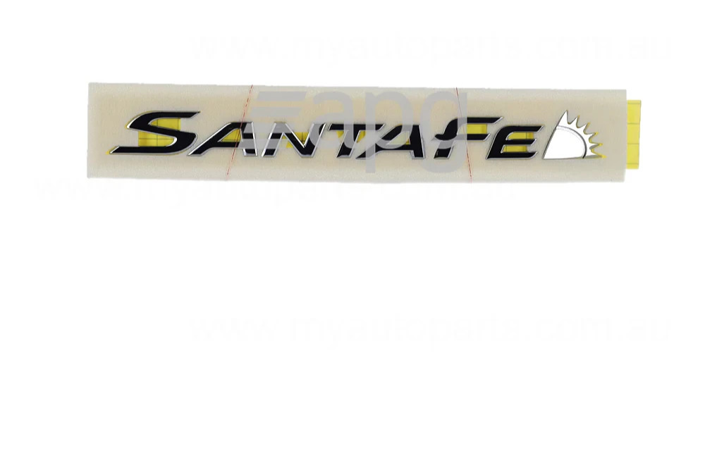 Genuine REAR TAIL GATE BADGE EMBLEM FOR HYUNDAI SANTA FE 8/2012-3/2018 DM