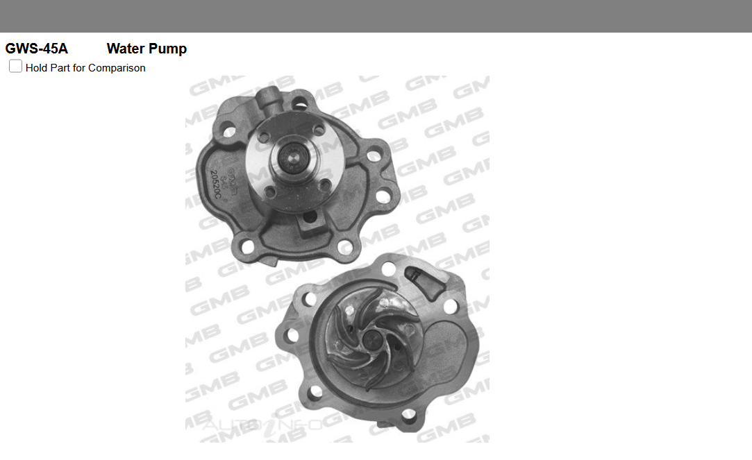 GENUINE GMB WATER PUMP+GASKET+SILICONE FOR Suzuki Celerio 1.0L LF (AVK310)