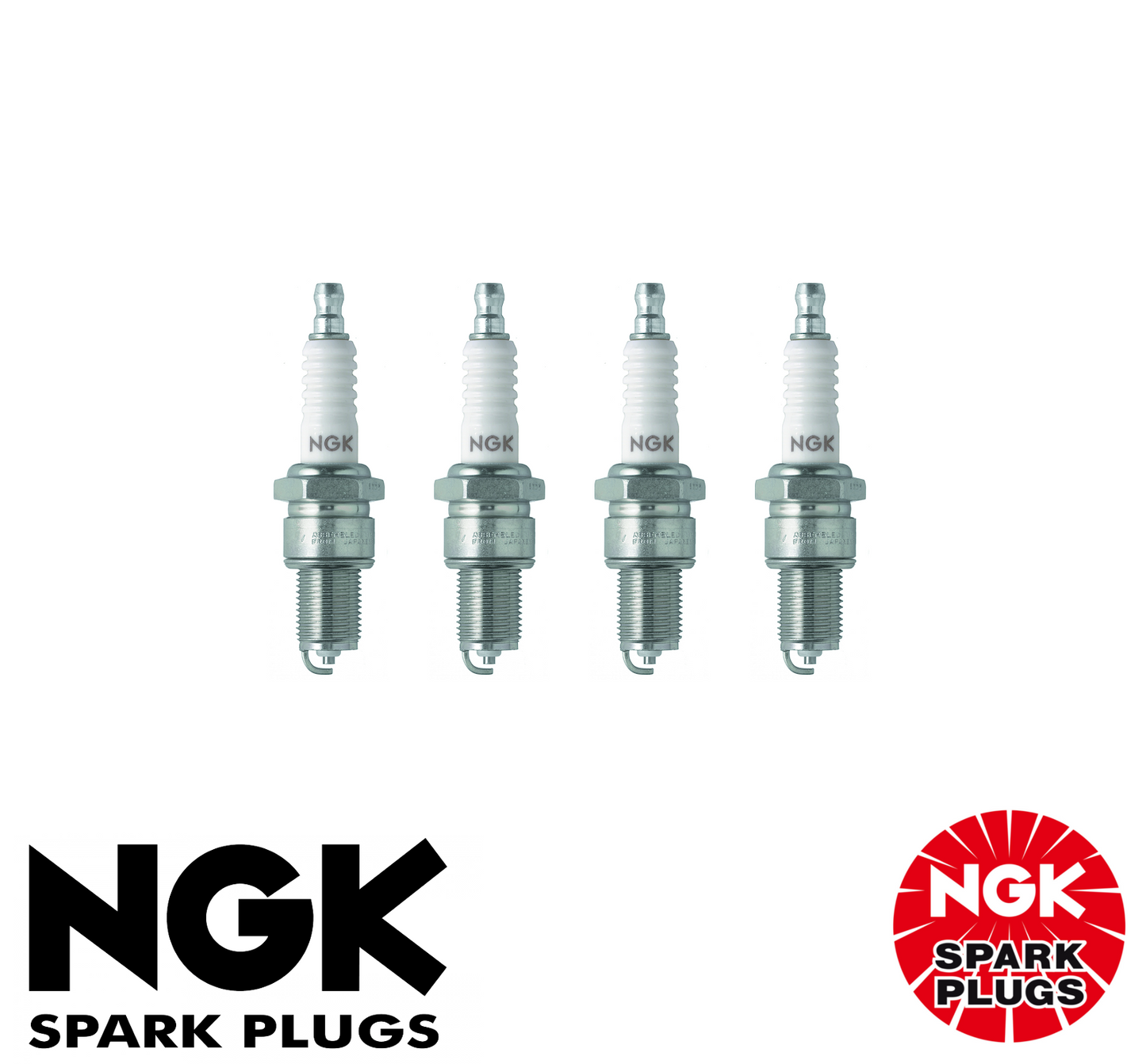 4x GENUINE NGK SPARK PLUG SET FOR Toyota HiLux 4WD YN65 2.0L (3Y)