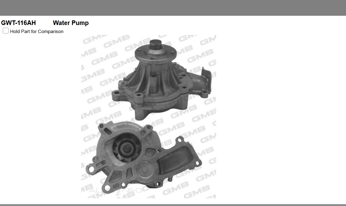 GENUINE GMB WATER PUMP+GASKET+Silicone FOR Toyota HiAce 3.0 H200 KDH200 KDH223