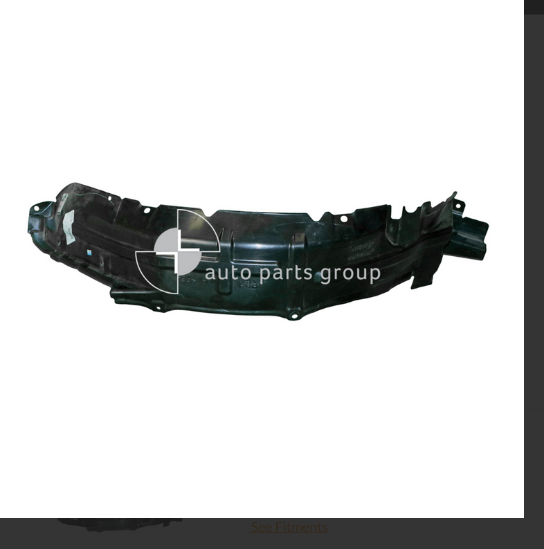 GENUINE LEFT FRONT INNER GUARD LINER FOR FORD RANGER PK 4/2009-9/2011 XL MODEL