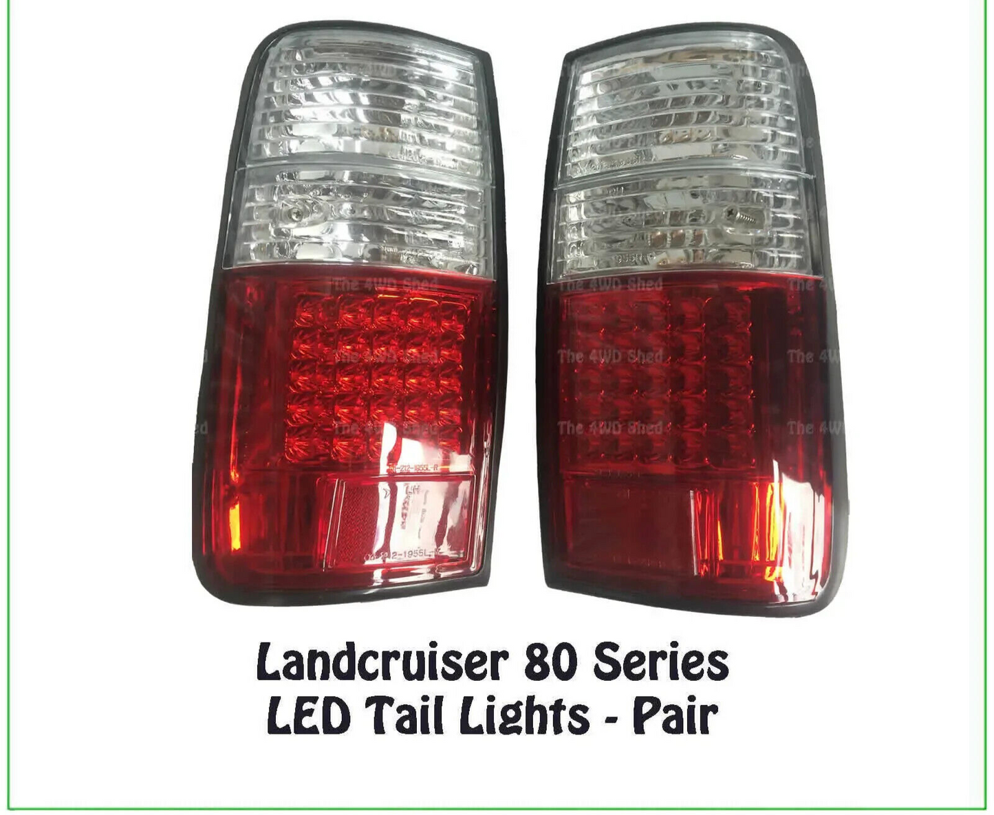 NEW PAIR LED TAIL LIGHT SET FOR TOYOTA LANDCRUISER 80 SERIES 01/1990 - 01/1998