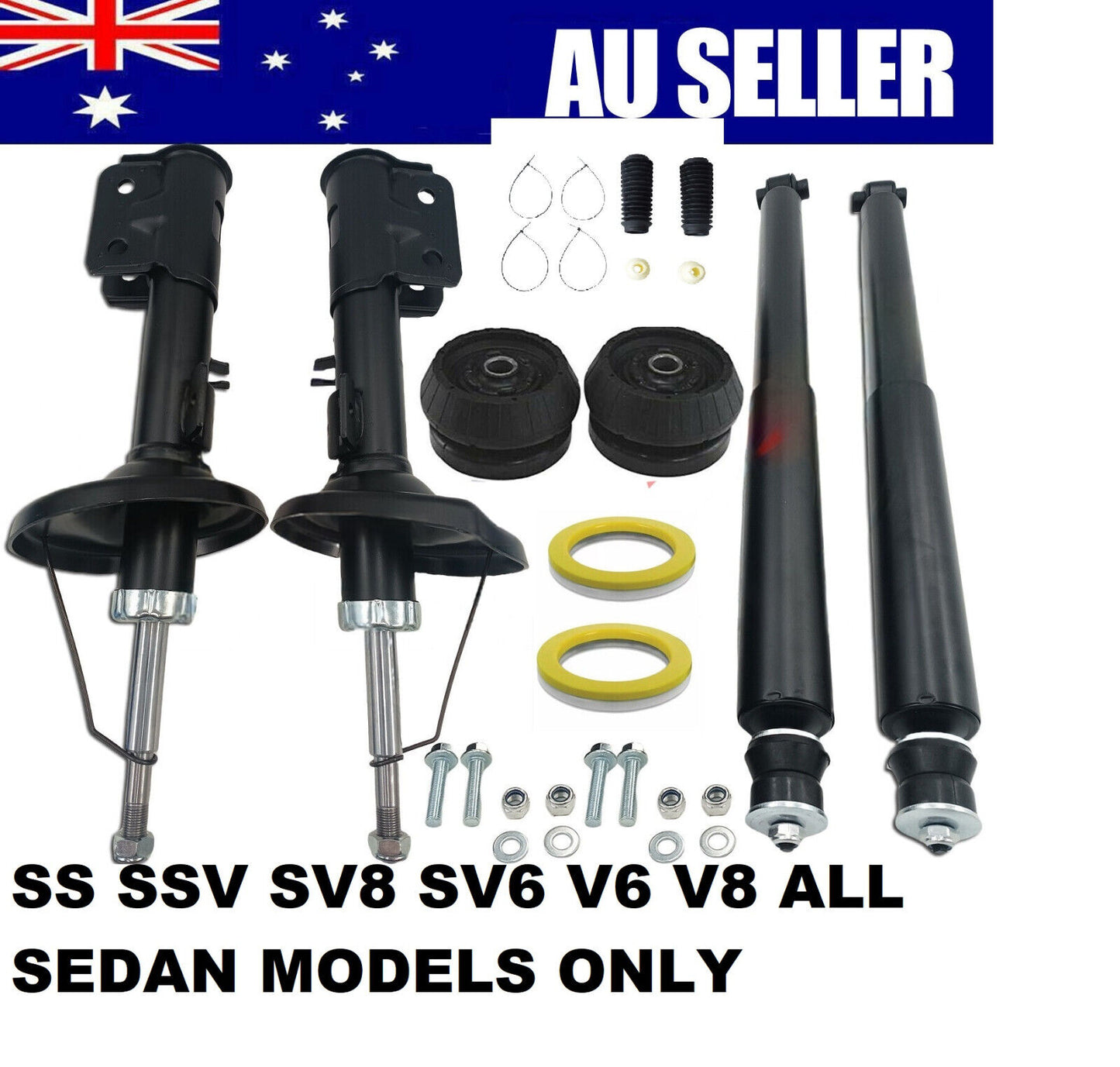 FULL SET Shock Absorber KIT FOR HOLDEN COMMODORE VZ SEDAN V6 SV6 V8 ALL MODELS