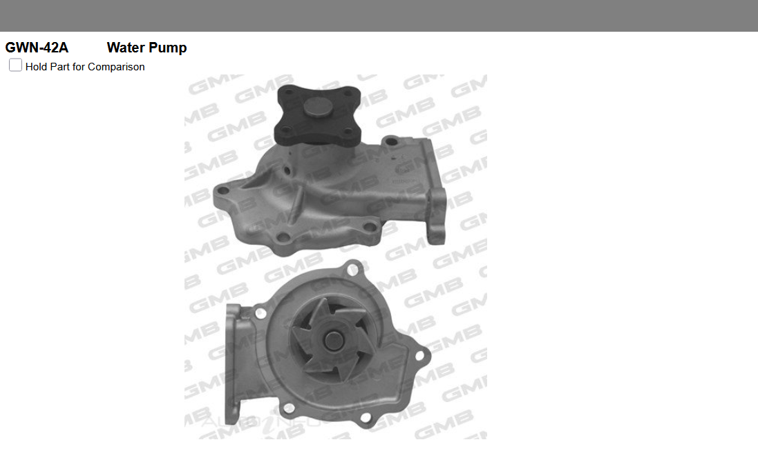 GENUINE GMB WATER PUMP+GASKET+SILICONE FOR Nissan Pulsar 1.6L N14 Liftback N-14