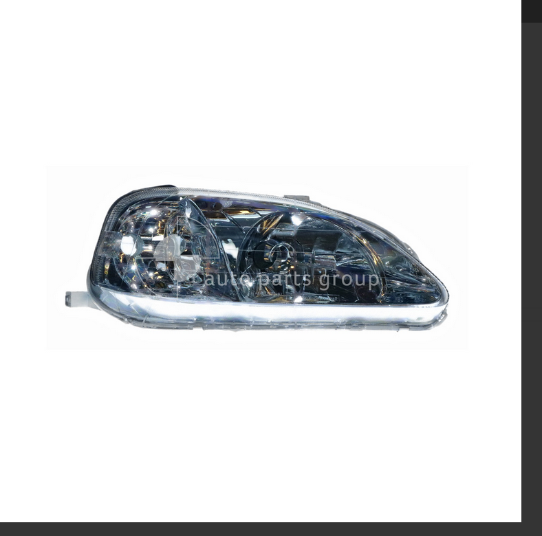 NEW RIGHT HEADLIGHT LAMP FOR Honda Civic 1/1999 -10/2000 HALOGEN MANUAL ADJUST