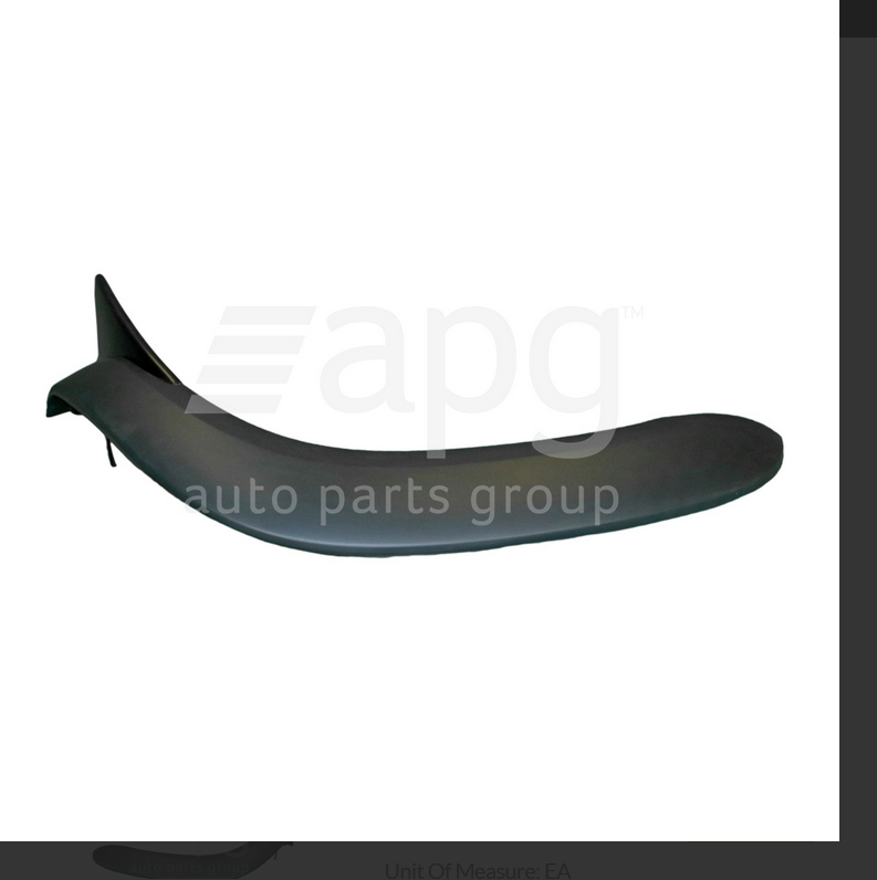 GENUINE LEFT FRONT GUARD FLARE FOR MAZDA BT50 6/08-10/11 GREY WIDE TYPE BT-50