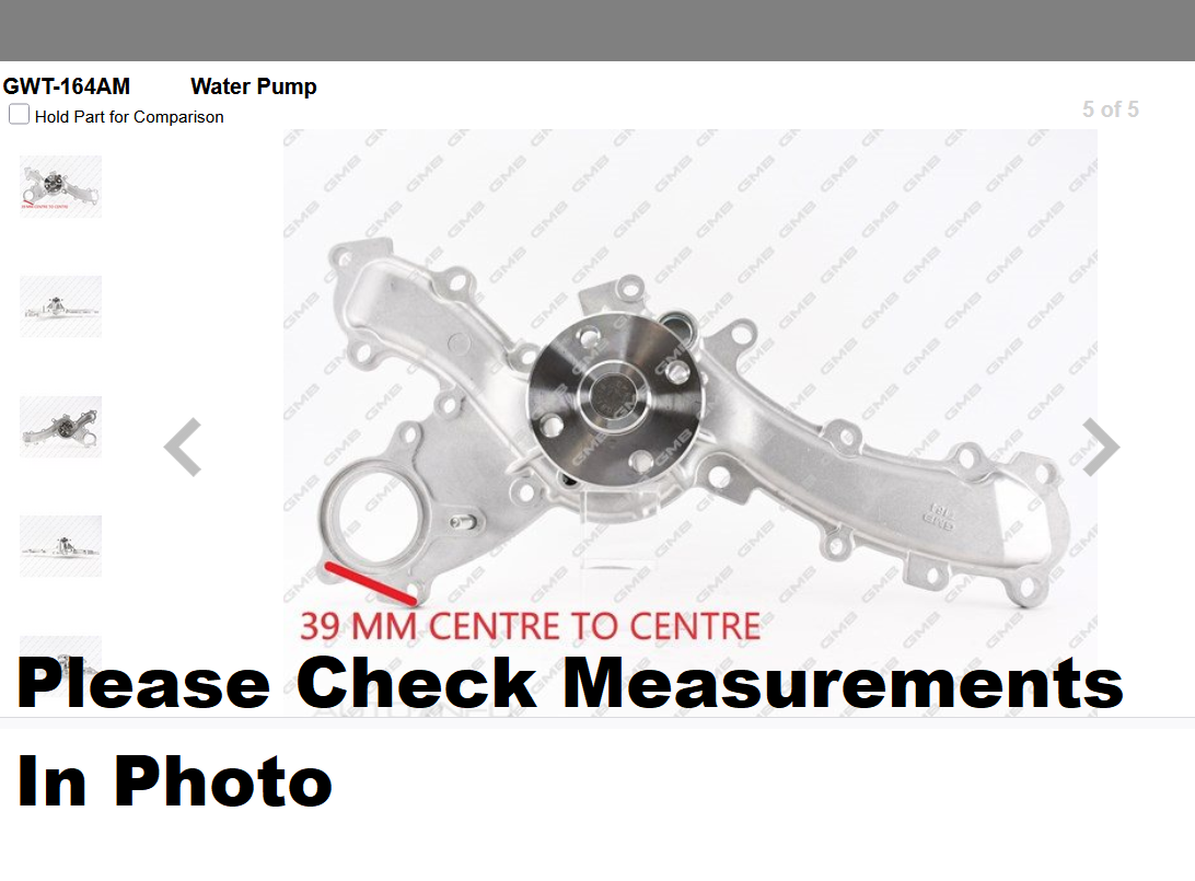 GENUINE GMB WATER PUMP+GASKET+SILICONE FOR Toyota Mark X 3.5L GRX130 (GRX133)